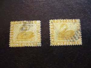 Stamps - Western Australia - Scott# 49-50 - Used Part Set of 2 Stamps