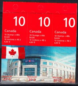 CANADA # 1991a Booklet Vancouver 2010 Olympics - BK251A issued 2003