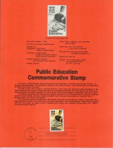 US SP705 Public Education Souvenir Page #2159