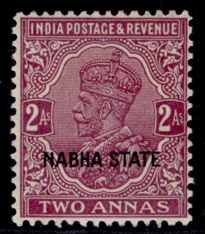 INDIAN STATES - Nabha GV SG64, 2a purple, M MINT.