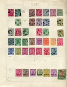 INDIA 1890s to 1920s early QV to GV issues fine small Lot fine Mint GV values 