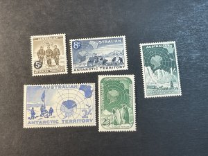 AUSTRALIAN ANTARCTIC TER. # L1-L5--MINT/NEVER HINGED----COMPLETE SET-----1957-59