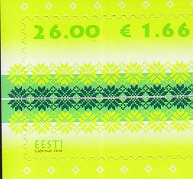 2010 Estonia Fabric Design  (Scott 646) MNH