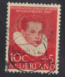 Netherlands  #B304  used  1956  child welfare  10 + 5 c