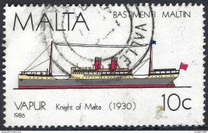 MALTA 1986 10c Multicoloured Maltese Ships SG793 FU