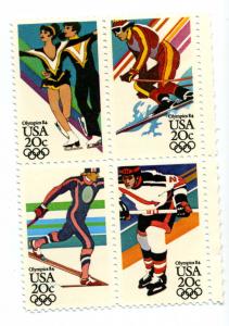 U.S #2067 - 2070 Winter Olympics Block of 4 mnh