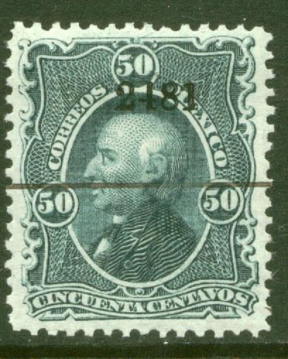 MEXICO-Morelia 121 50cts 1874-1883 ABNC ISSUE THIN PAPER(11)