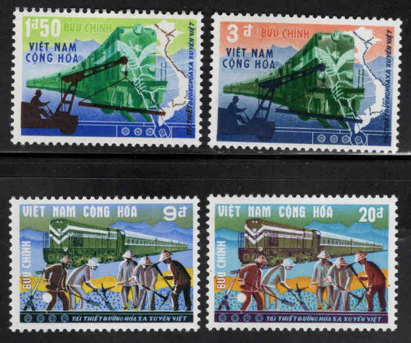 South Vietnam Scott 339-342 MNH** Train Railroad stamp set