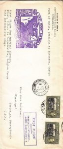 1941,1st Flt.,Port-of-Spain, Trinidad to Bathurst, Gambia,#10,See Remark (39295)