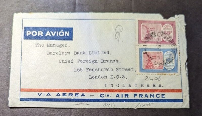 1926 Republic of Argentina Airmail Crash Cover to London England
