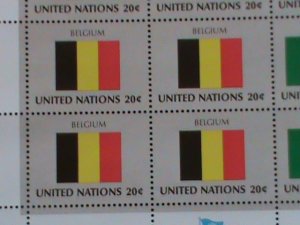 UNITED NATION STAMP: 1982 SC#386-9 FLAG SERIES-MNH STAMPS FULL SHEET