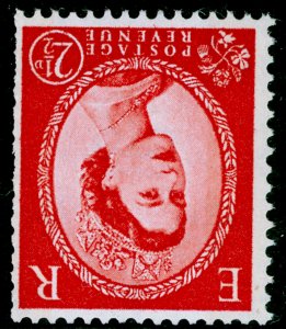 SG614Wi, 2½d carmine-red, NH MINT. Cat £175. WMK INVERTED.