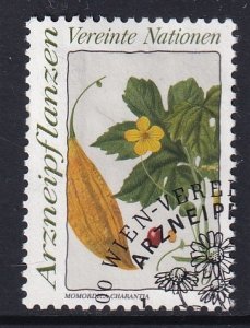 United Nations Vienna  #102   used 1990  medicinal plants  9.50s