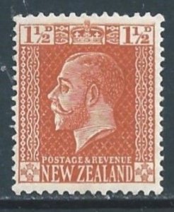 New Zealand #162 MH 1 1/2p King George V