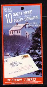 Canada Sc 1259a Bk105 1989 33c Greet More bklt mint NH