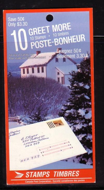 Canada Sc 1259a Bk105 1989 33c Greet More bklt mint NH