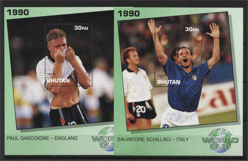 BHUTAN, WORLD SOCCER CUP HISTORY  1991 FULL SET RRR!