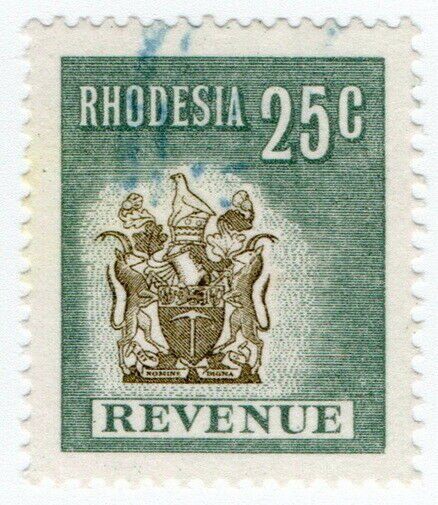 (I.B) Rhodesia Revenue: Duty Stamp 25c (1970)