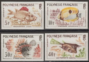 EDSROOM-17087 French Polynesia 199-202 MNH 1962 Complete Imperf Fish