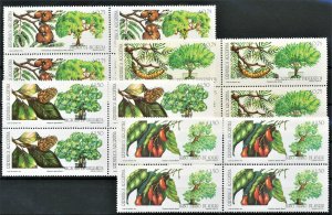 Argentina 1993 Beautiful Trees & Fruits (4v Cpt, B/4) MNH CV$46