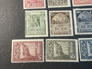 ITALY/RHODES # 15-23--MINT/HINGED----COMPLETE SET----1929