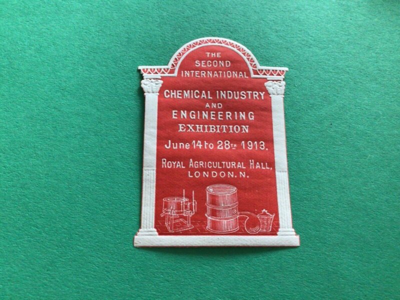 London 1918 Chemical Industry & Engineering Expo poster cinderella stamps A15105