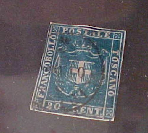 ITALY TUSCANY STAMP #20A cat.$220.00 USED