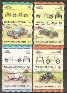 Tuvalu - Nukulealea 1985 Cars Automobile Transport  Se-tenant Pair 8v MNH # 2748