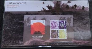 BRITAIN  PRESENTATION PACK   LEAST WE FORGET 2nd ISSUE   2007 (ORDINARY)