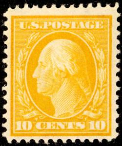 US #338 MINT VF Hinged Cat$67.50