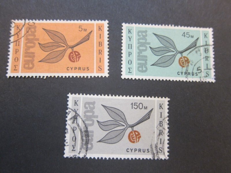 Cyprus 1965 Sc 262-4 set FU