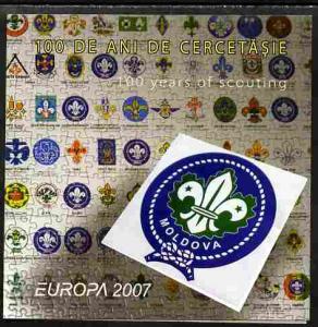 Moldova 2007 Europa - Scouting Folder with perf sheetlet ...
