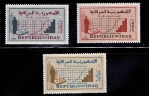IRAQ Scott 390-392 MNH** Census stamp set