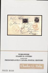 Firby:    Worldwide Stamps & Covers Predominantly Canada ...