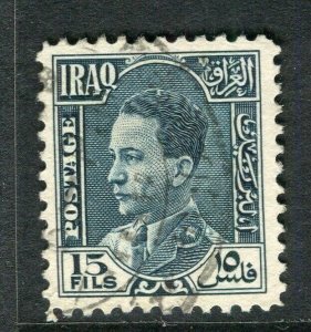 IRAQ; 1934 early King Ghazi issue fine used 15f. value