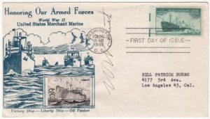 US 1946 939 FDC Signed William W. Smith , Rear Admiral