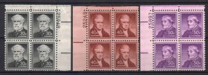 USA STAMPS, 1954, LIBERTY Sc.#1049-1051, MNH