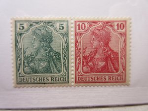 GERMANY Zusammendrucke Michel: W7, MINT LIGHTLY HINGED Lot32 Cat €40