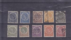 Netherlands Indies  Scott#  48-57  Used