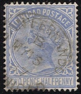 TRINIDAD 1883  Sc 70a  2-1/2d  Used, SAN FERNANDO postmark/cancel