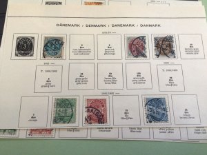 Denmark early used postage Stamps Ref 64873