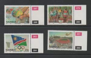 Thematic Stamps Sports - NAMIBIA 1992 OLYMPICS 597/00  4v mint
