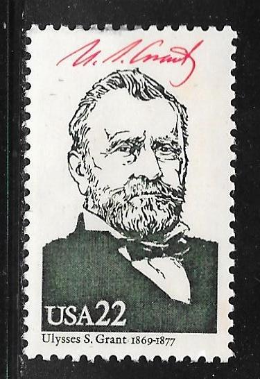 USA 2217i: 22c Ulysses S Grant, single, used, VF