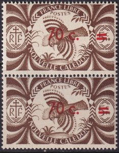 New Caledonia 1945 Sc 268 pair MNH**