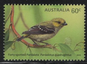 Australia 2013 MNH Sc 3922 60c Forty-spotted pardalote