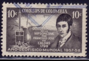 Colombia, 1958, International Geophysical Year,10c, used