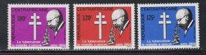 Central Africa # 560-562, TB Bacillus Centennial, Mint NH, 1/2 Cat.