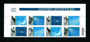 3552-3555 Winter Sports Olympics Plate Blocks of 8 34¢ Stamps With Header MNH