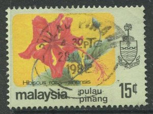 STAMP STATION PERTH Penang #85 Flower Type Definitive Used 1979