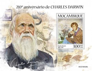 MOZAMBIQUE - 2019 - Charles Darwin - Perf Souv Sheet - MNH